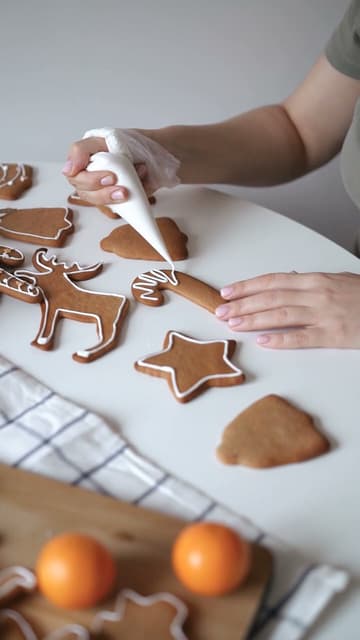 Iced Gingerbread Cookies