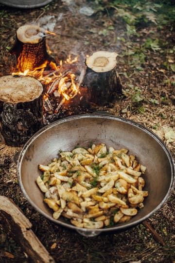 Campfire Chicken and Potatoes with Dill