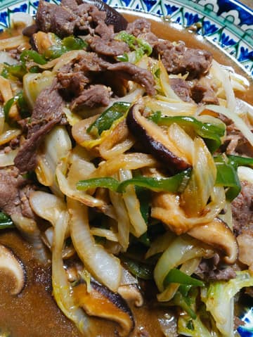 Beef Bulgogi with Shiitake and Napa Cabbage