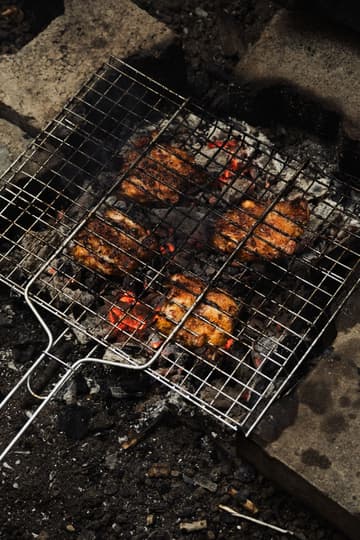 Charcoal-Grilled BBQ Chicken Thighs