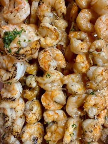 Garlic Herb Grilled Shrimp Skewers