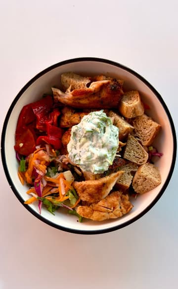 Chicken Gyros Bowl with Tzatziki