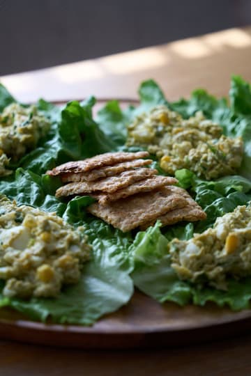 Avocado Egg Salad Lettuce Wraps