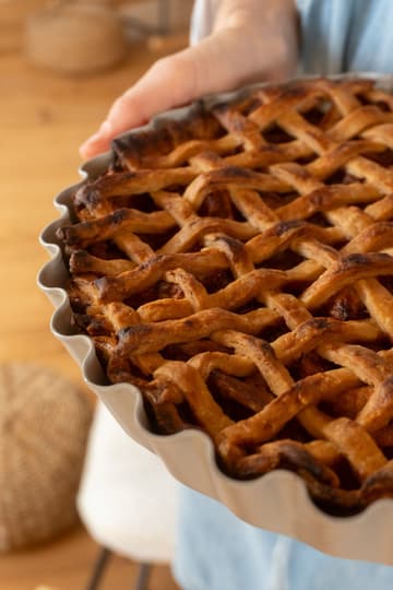 Homemade Lattice Apple Pie
