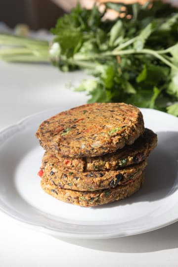 Crispy Black Bean Burger Patties