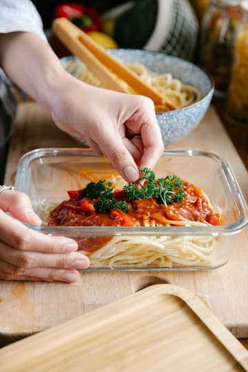 Red Lentil Bolognese Meal Prep