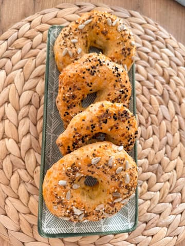 Seeded Greek Yogurt Bagels