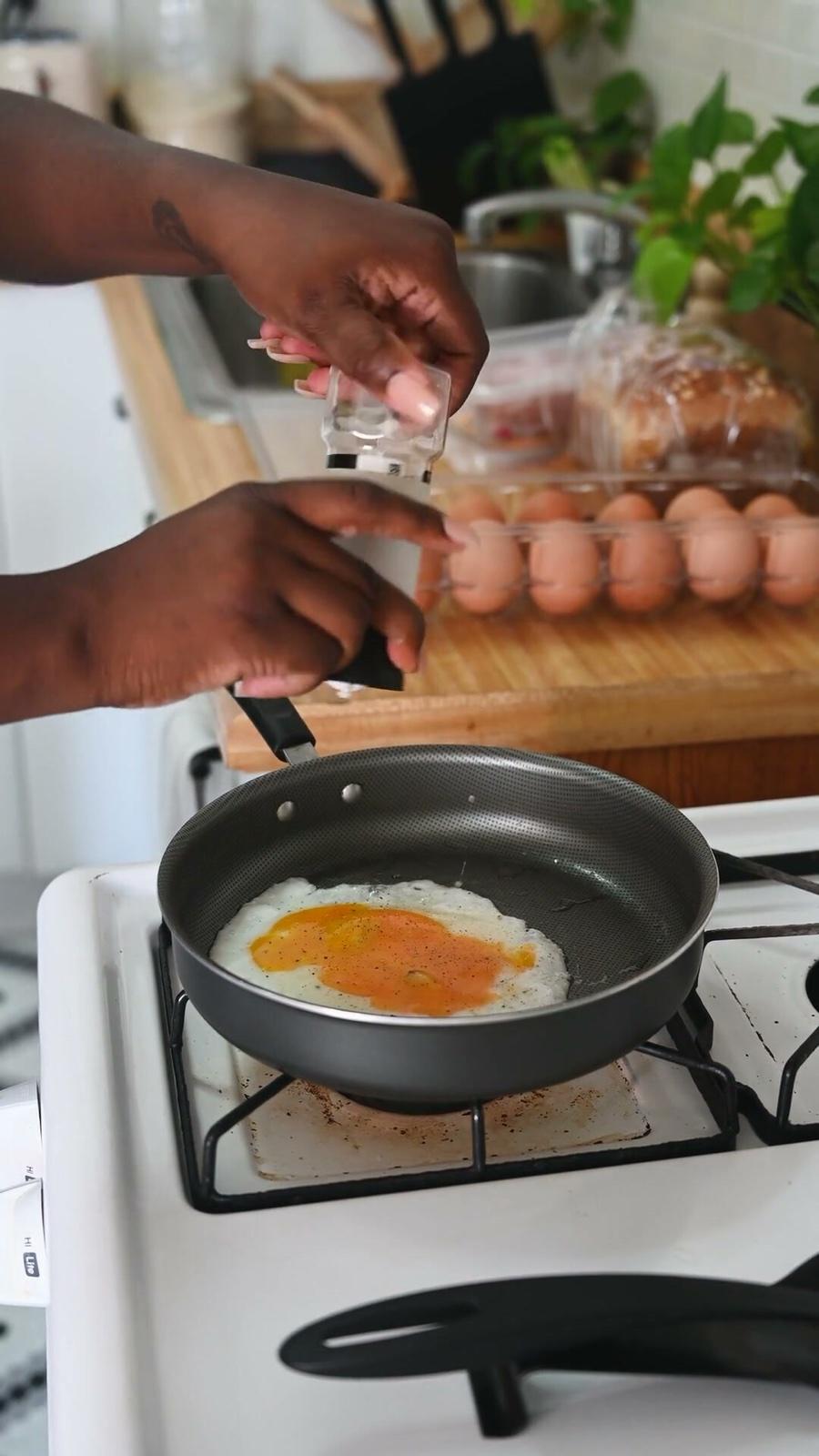 Sunny-Side-Up Eggs with Cracked Pepper