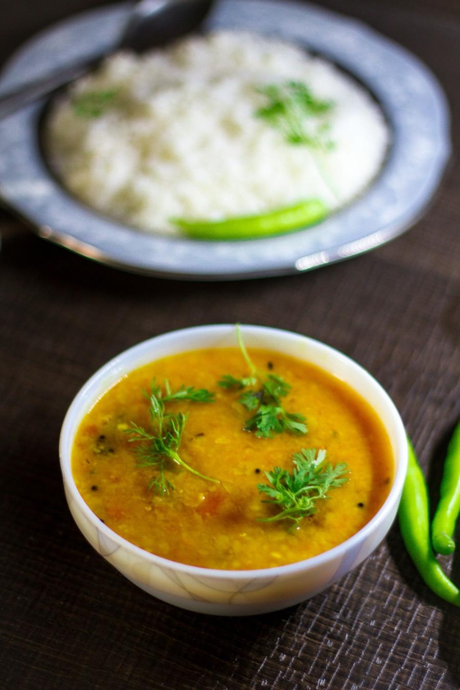 Dal Tadka with Basmati Rice