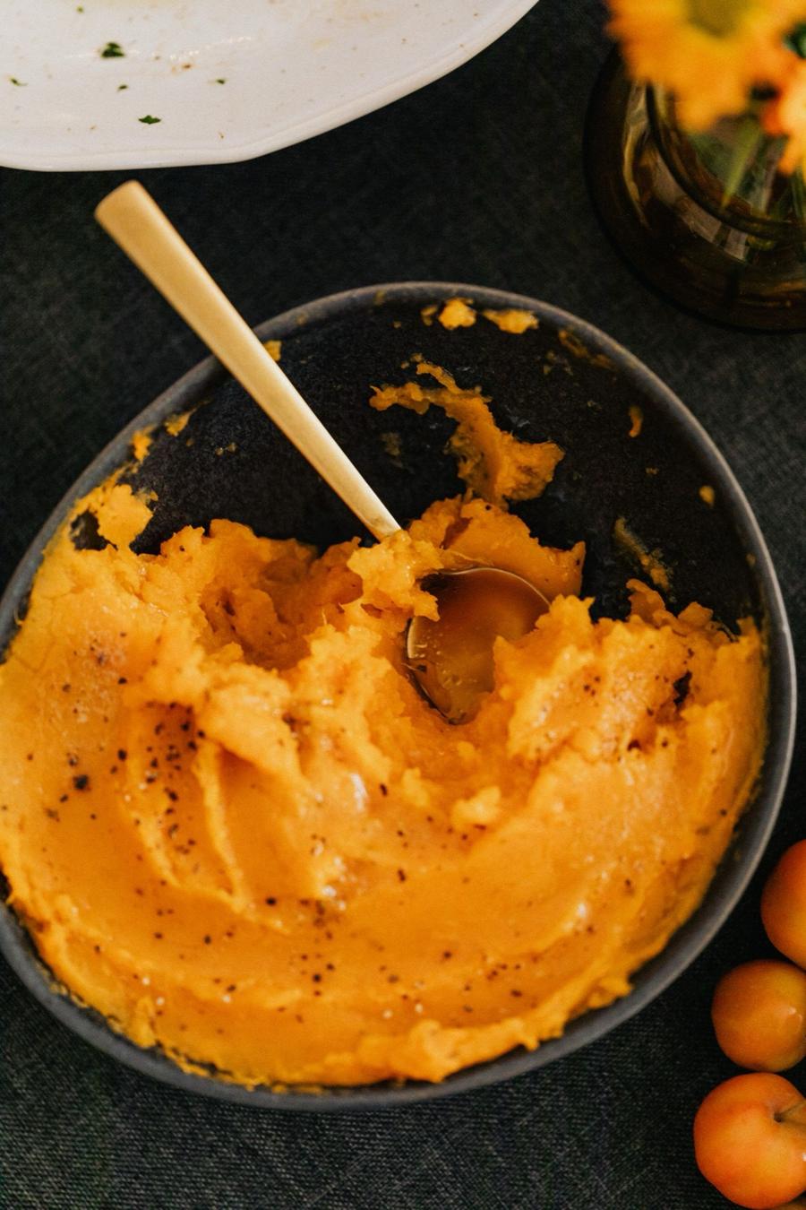 Brown Butter Mashed Sweet Potatoes