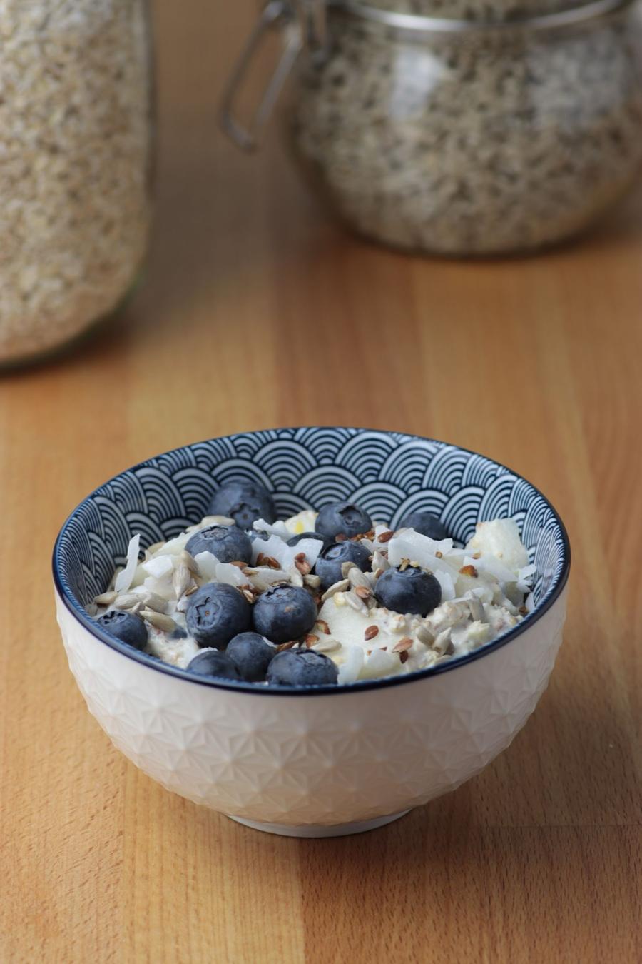 Blueberry Protein Overnight Oats