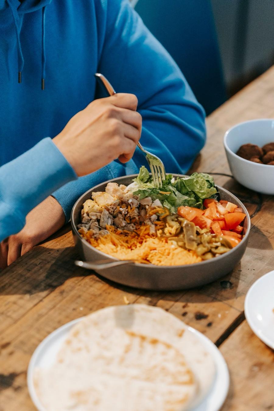 Shredded Chicken Burrito Bowls