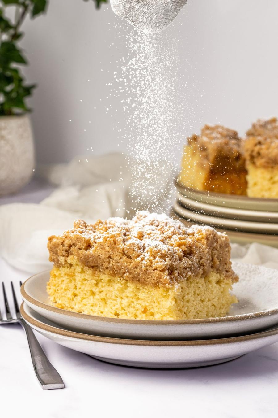 Sour Cream Coffee Cake with Thick Crumb Topping