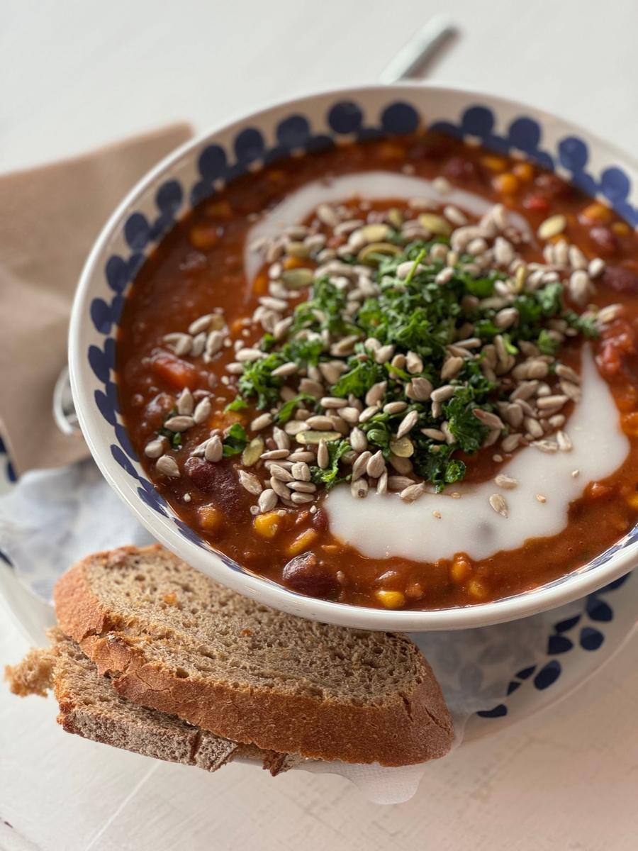 Three-Bean Vegan Chili