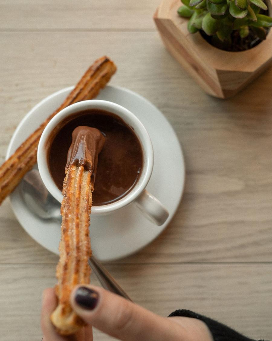 Churros with Thick Hot Chocolate