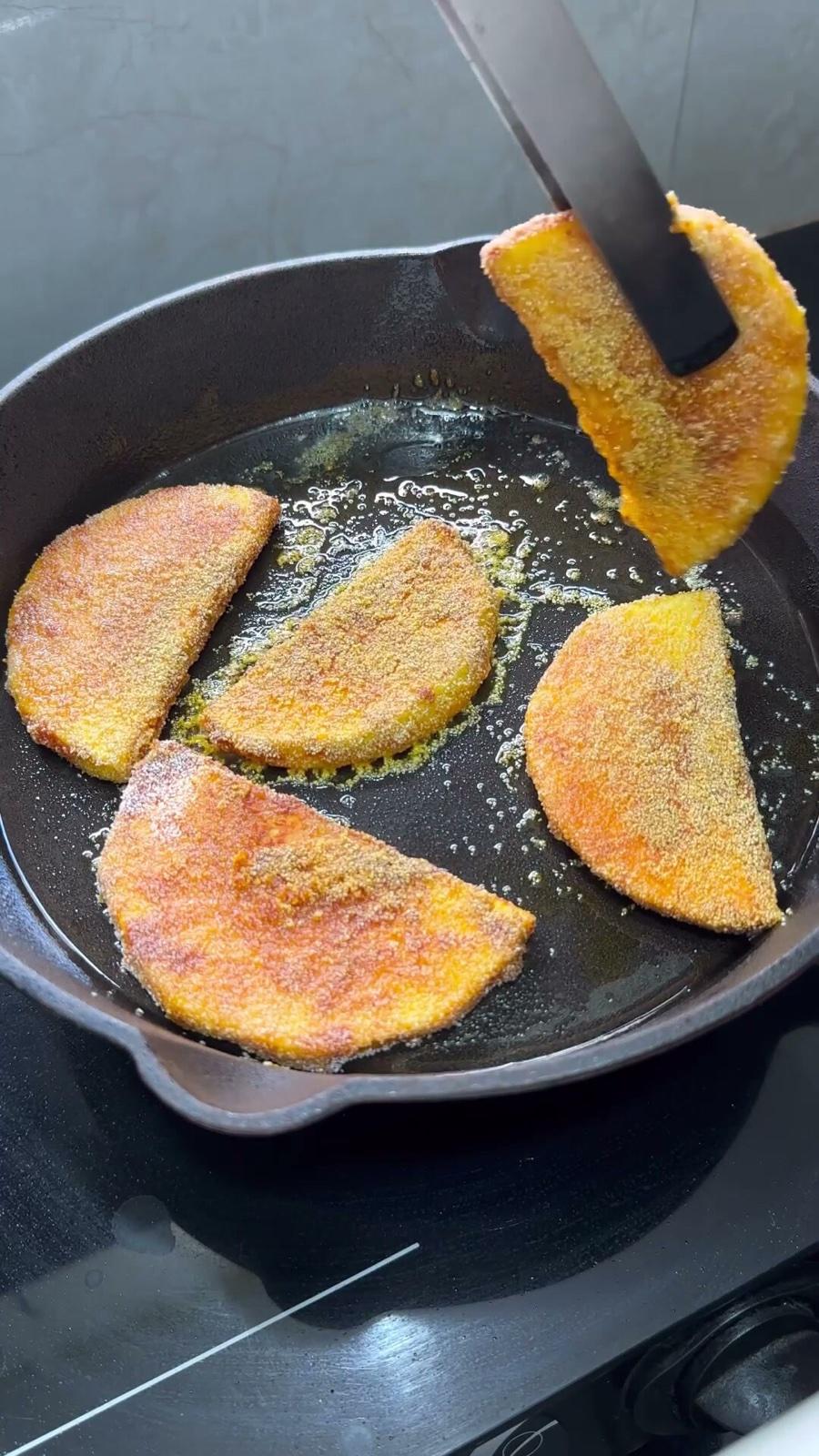 Crispy Cheese-Crusted Potato Tacos