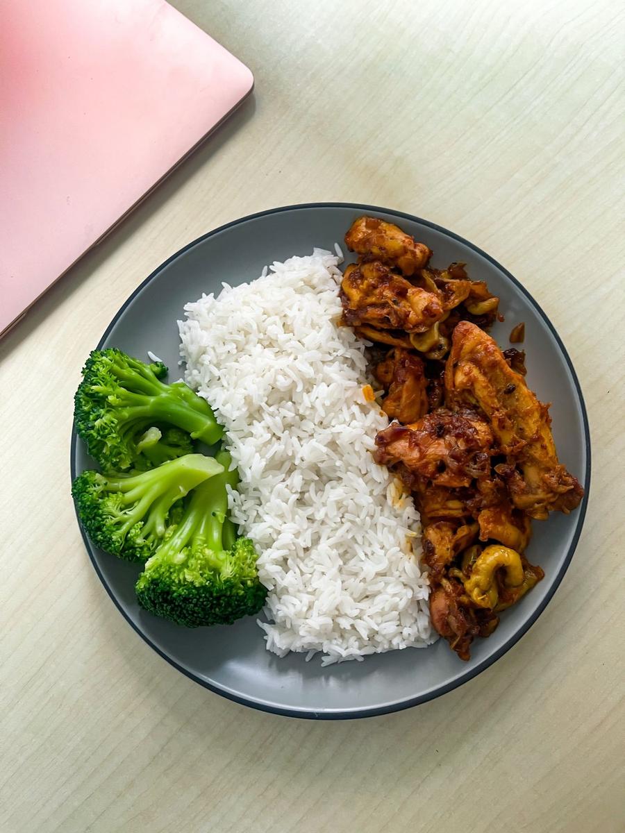 Teriyaki Chicken with Rice and Broccoli