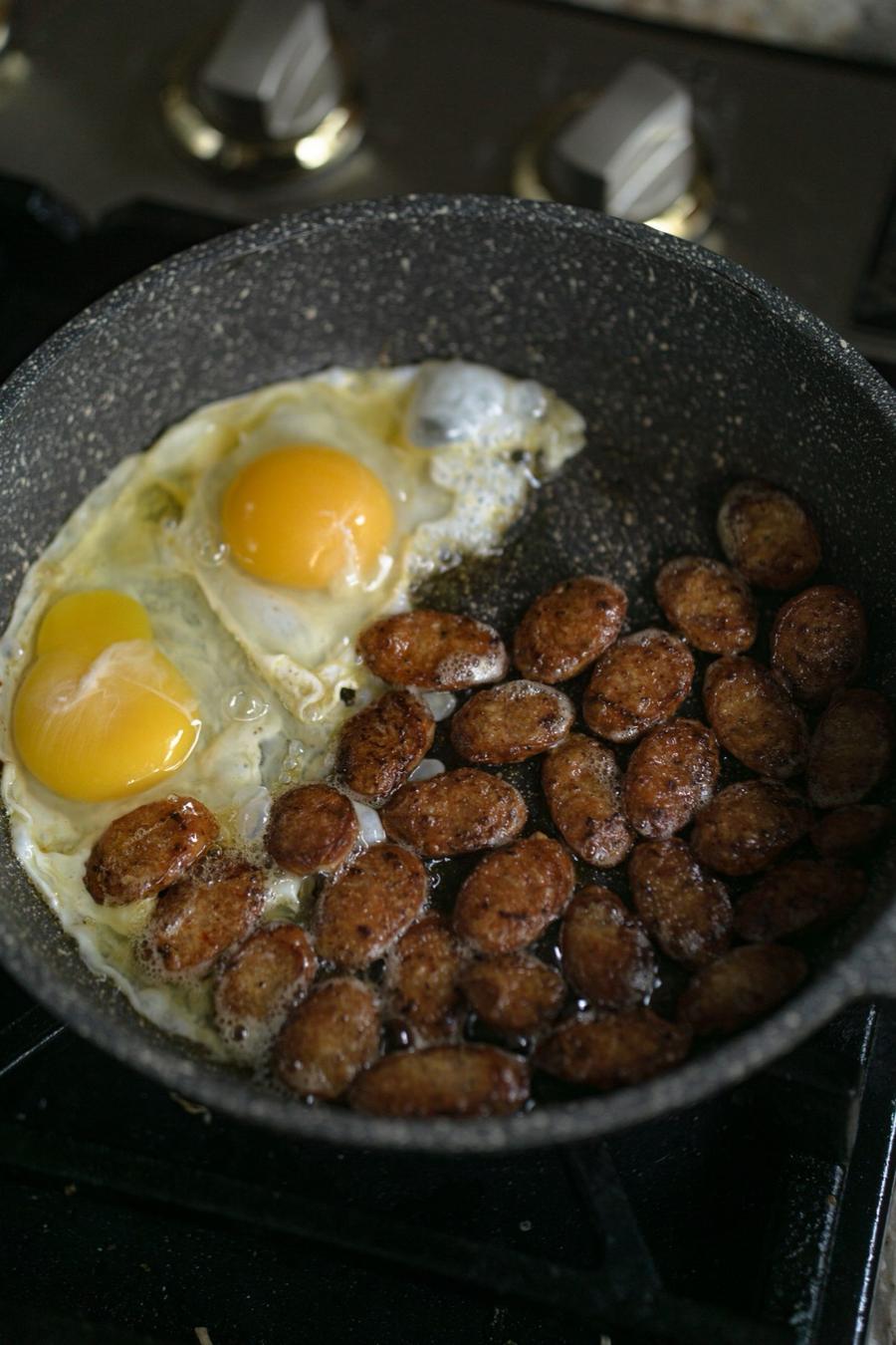 Smoked Sausage and Eggs Skillet