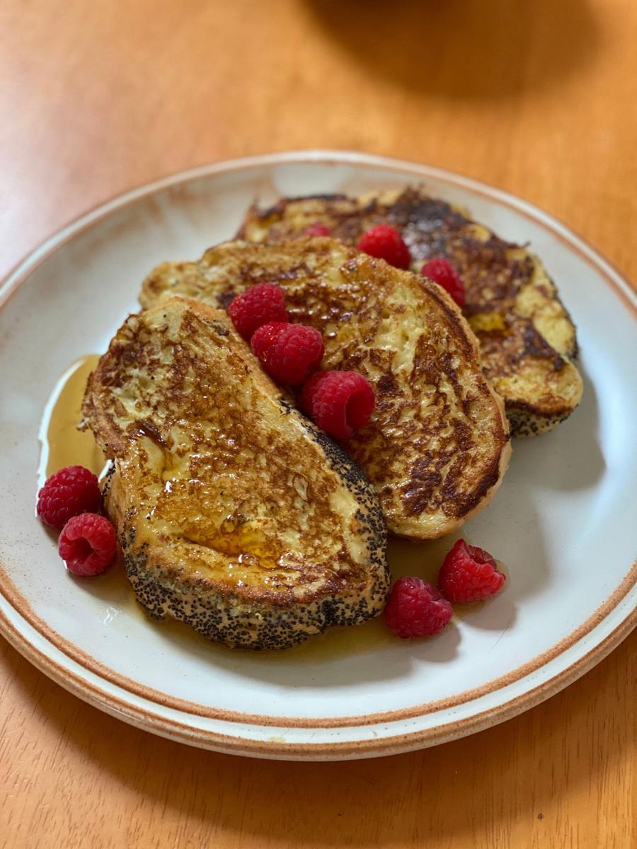 Classic French Toast with Raspberries