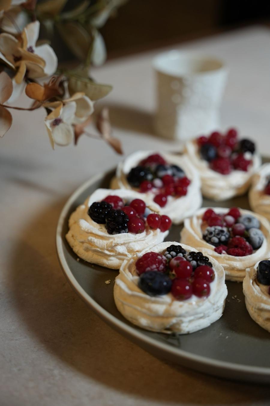 Mini Berry Pavlovas