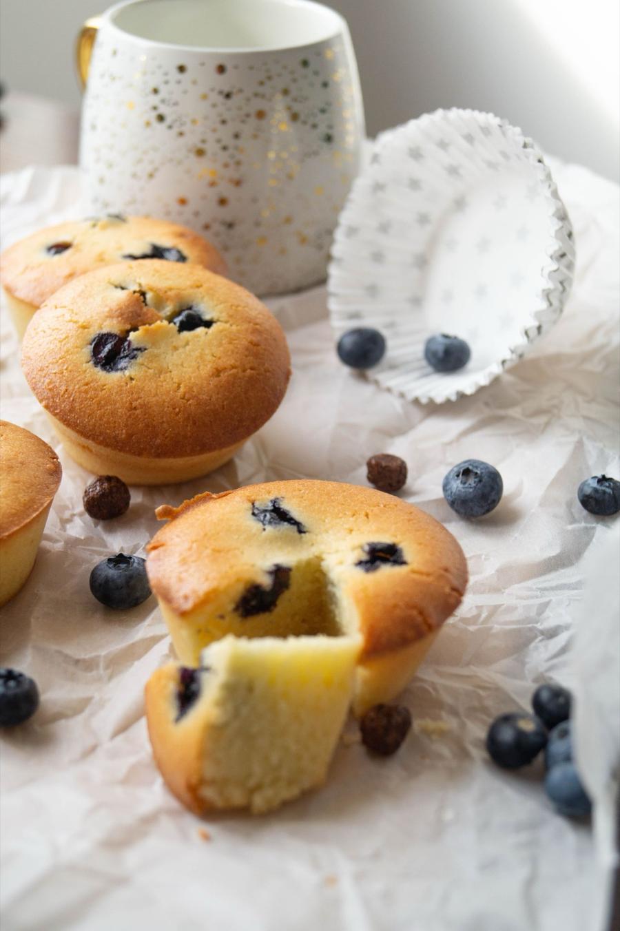 Almond Flour Blueberry Muffins